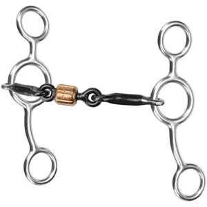 Junior Cow Horse Snaffle Copper Roller BBR349