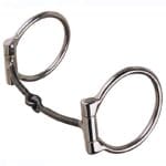 Offset Dee 1/4" Smooth Sweet Iron Bradoon Snaffle BBR205