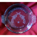 Etched Pie Dish Cross Pistols Cowgirl Pack Iron GL4CPPI