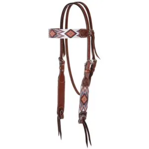 Flat Infinity Beaded Browband Headstall HSRX02212