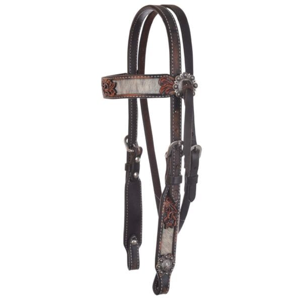 Pony Inlaid Filigree Browband Headstall HSRX02261