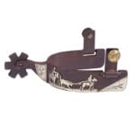 Antique Brown Men's Spurs Team Roper Motif GS258489