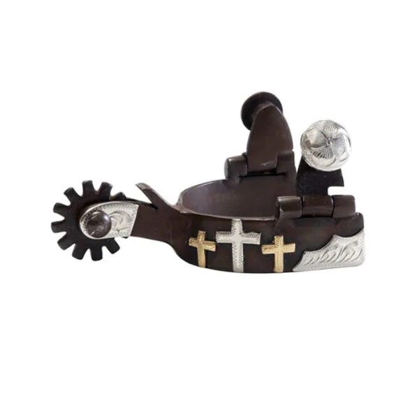 Antique Brown Spur Toddler W3 Crosses GS260153
