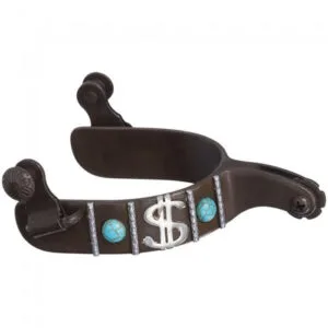 Antique Turquoise Stone & Dollar Sign Spur GS9963