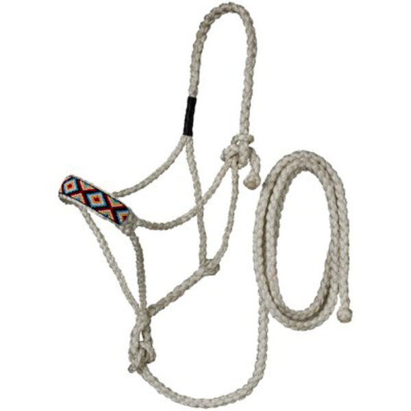 Beaded Mule Tape Halter with Lead H987532