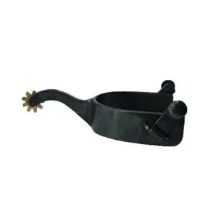 Black Steel Men's Cutting Horse Spurs GS257780