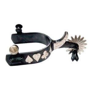 Black Steel Men's Spurs, Chap Guard, Jingle Bobs GS257548