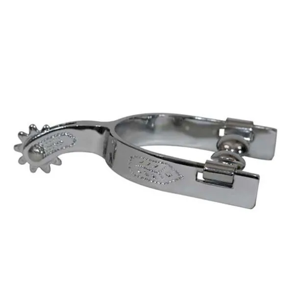 Chrome Plated Malleable Iron Youth Spurs GS658135