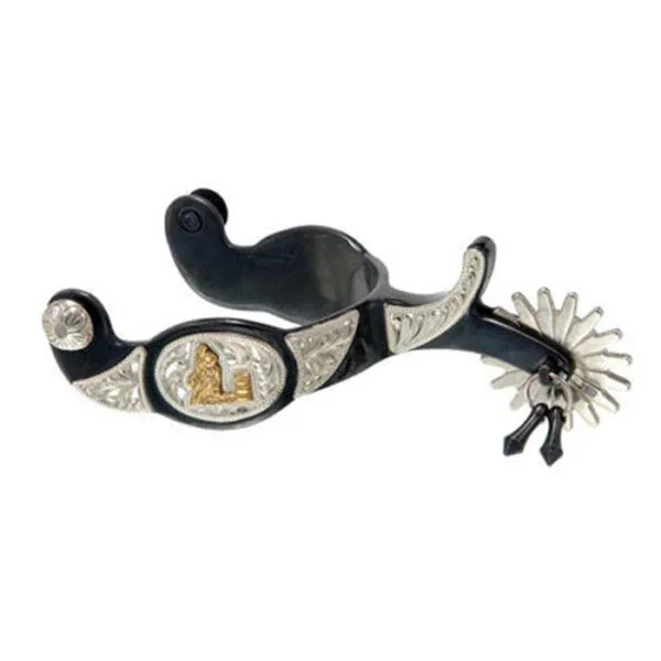 Mens Silver Star Barrel Racer Spurs GS9990