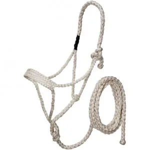 Mule Tape Halter with Lead H9610WH