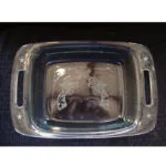 Pyrex Easy Grab 2 quart etched casserole with glass cover CASS12 Pyrex Easy Grab 2 Quart Etched Casserole With Glass Cover CASS1
