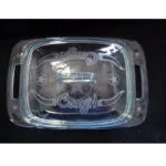 Pyrex Easy Grab 2 quart etched casserole with glass cover CASS3 Pyrex Easy Grab 2 Quart Etched Casserole With Glass Cover CASS3
