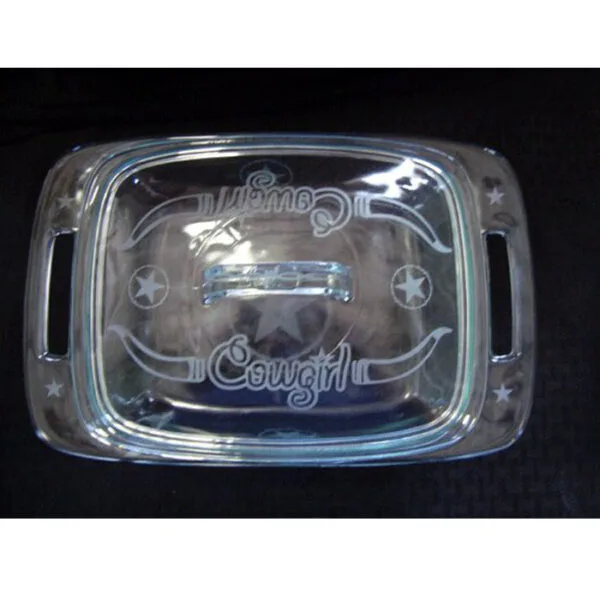 Pyrex Easy Grab 2 Quart Etched Casserole With Glass Cover CASS3