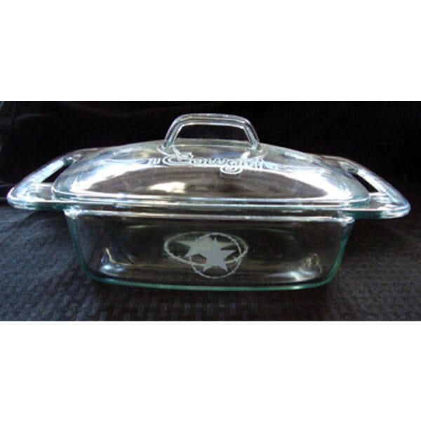 Pyrex Easy Grab 2 Quart Etched Casserole With Glass Cover CASS3