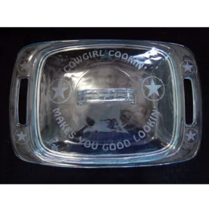 Pyrex Easy Grab 2 Quart Etched Casserole With Glass Cover CASS4