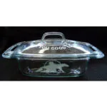 Pyrex Easy Grab 2 quart etched casserole with glass cover CASS41 Pyrex Easy Grab 2 quart etched casserole with glass cover CASS41