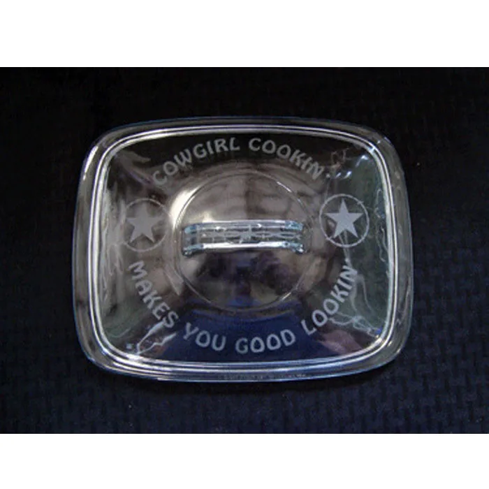 Pyrex Easy Grab 2 quart etched casserole with glass cover CASS43