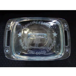 Pyrex Easy Grab 2 Quart Etched Casserole With Glass Cover CASS6