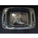 Pyrex Easy Grab 2 Quart Etched Casserole With Glass Cover CASS7
