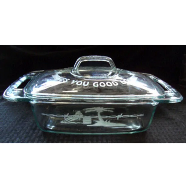Pyrex Easy Grab 2 Quart Etched Casserole With Glass Cover CASS7