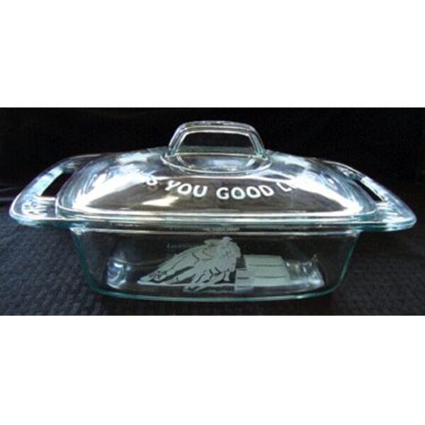Pyrex Easy Grab 2 Quart Etched Casserole With Glass Cover CASS8