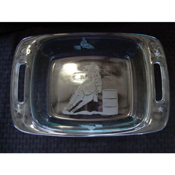 Pyrex Easy Grab 2 Quart Etched Casserole With Glass Cover CASS8