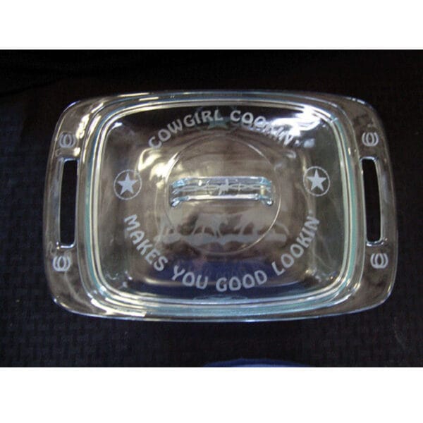 Pyrex Easy Grab 2 Quart Etched Casserole With Glass Cover CASS9