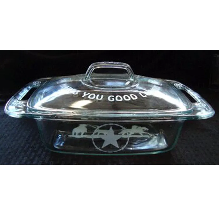 Pyrex Easy Grab 2 Quart Etched Casserole With Glass Cover CASS9