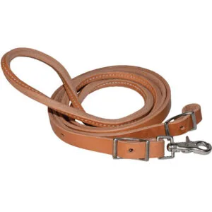 Round Center Harness Leather Roper Reins 3/4" X 8' RAR7342