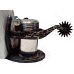Salt & Pepper Barbwire Longhorn Spurs GI232BW1