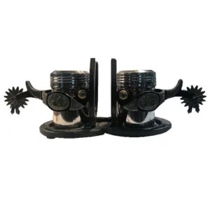 Salt & Pepper Barrel Racer Spurs GI232BR