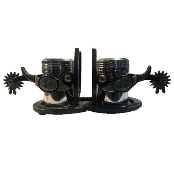 Salt & Pepper Barrel Racer Spurs GI232BR