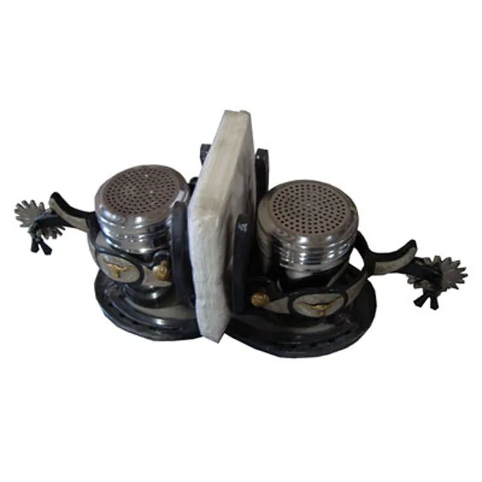 Salt & Pepper Fancy Long Horn Spur GI232FLH2