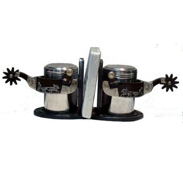 Salt & Pepper Fancy Team Roper Spur GI232FTR Salt & Pepper Fancy Team Roper Spur GI232FTR