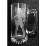 Western Etched Mugs Cowgirl GL1CR
