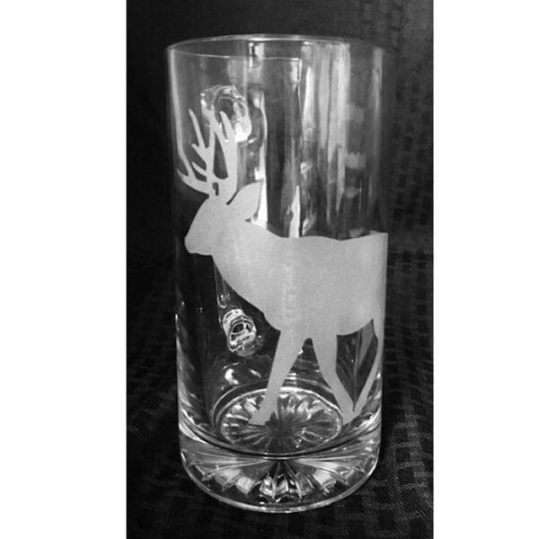 Western Etched Mugs Standing Deer GL1SD