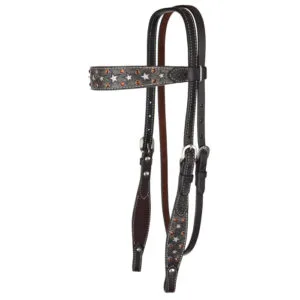 Silver Star Browband Headstall