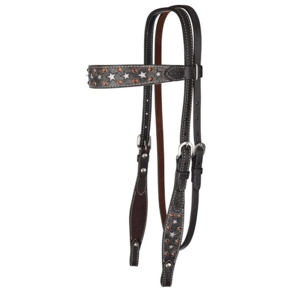 Silver Star Browband Headstall