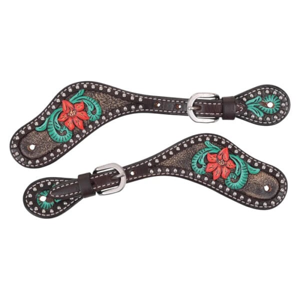Cactus Flower Filigree Spur Straps