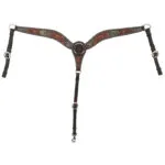 1008-23 Dark Flash Arizona Flower Breast Collar
