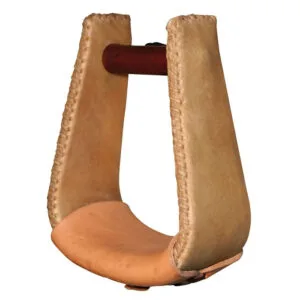 Deep Rawhide Laced Roper Stirrups