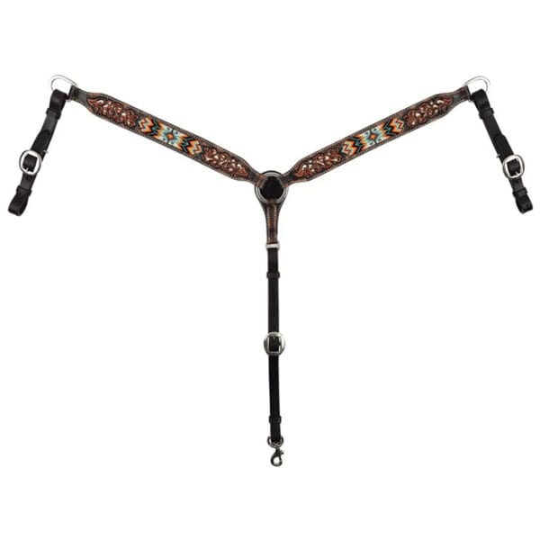 Distressed Beaded Tribal Breast Collar