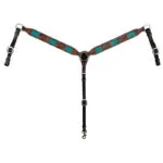 x4126-t00v Pony Size Inlay Filigree Breast Collar