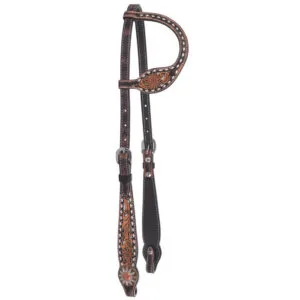 White Daisy Filigree One Ear Headstall HSR10071
