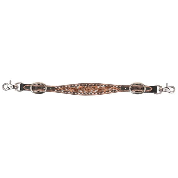 Circle Y White Daisy Filigree Wither Strap