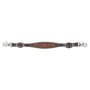 Circle Y Dark Flash Arizona Flower Wither Strap