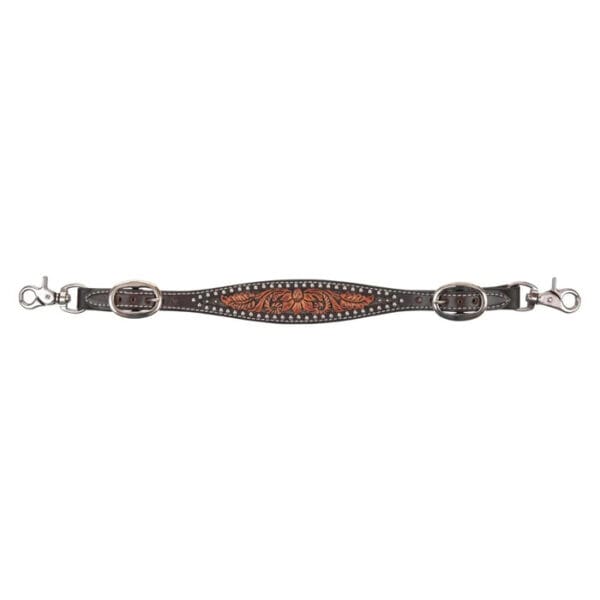Circle Y Dark Flash Arizona Flower Wither Strap