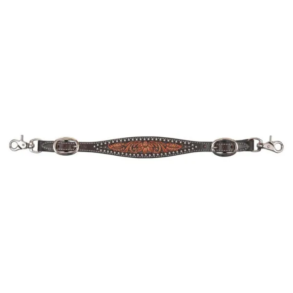 Circle Y Dark Flash Arizona Flower Wither Strap