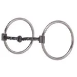 SS Ring Bit 5 in. Sq Twist Wire Snaffle BB255527