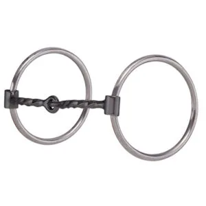 SS Ring Bit 5 in. Sq Twist Wire Snaffle BB255527